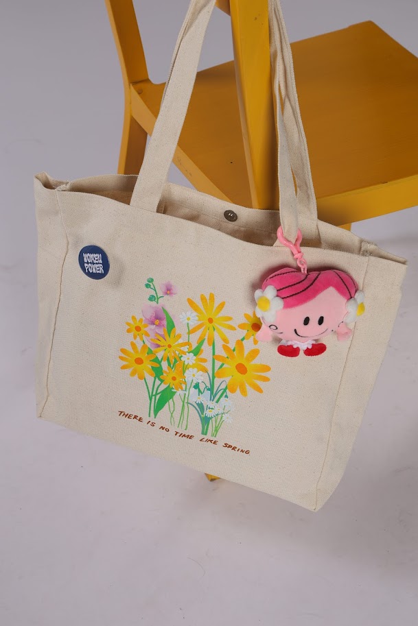 กระเป๋าผ้าแคนวาสคอลเลคชั่น ‘There is no time like spring’